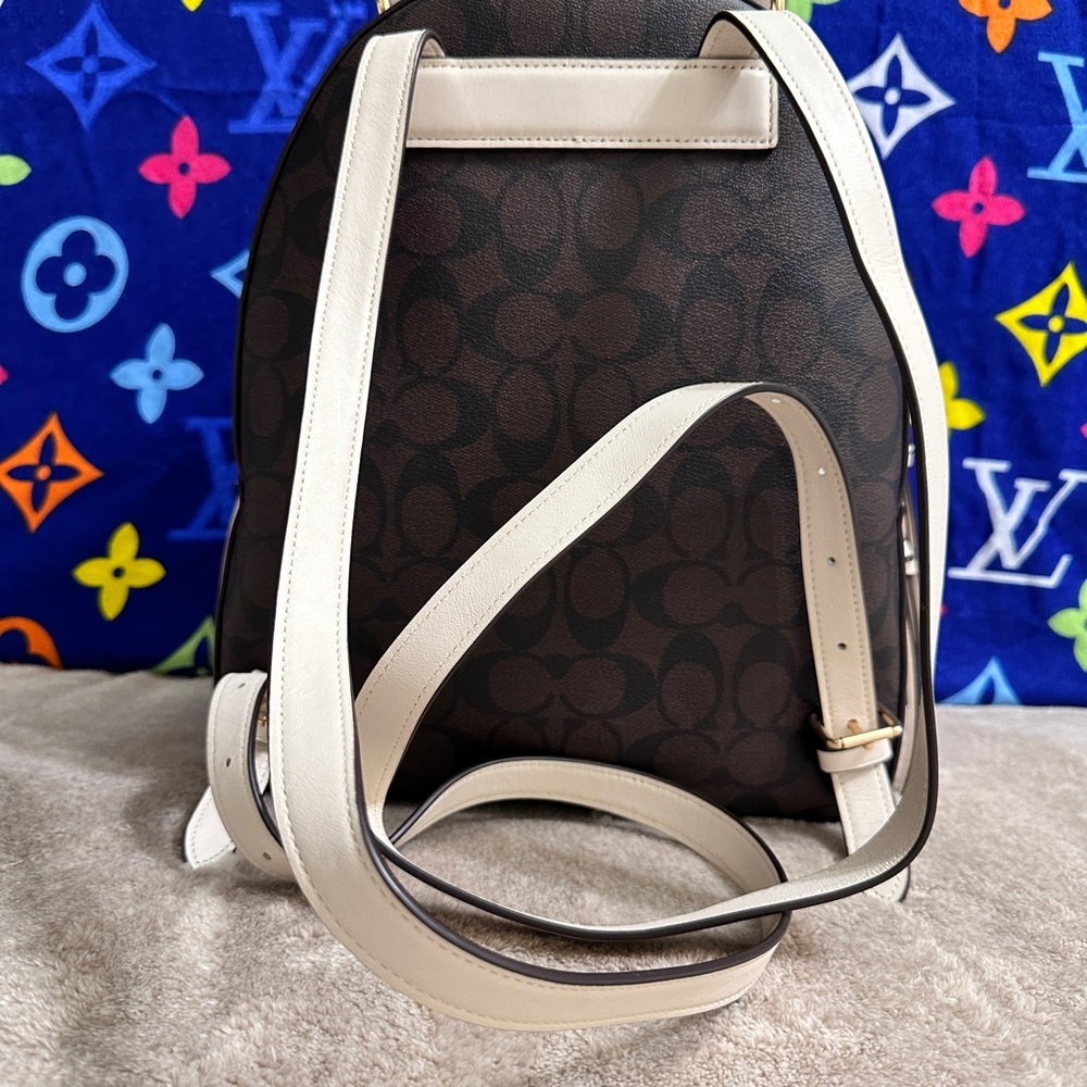 Coach Jordyn Backpack Women’s brown/chalk signature varsity - Picture 5 of 9